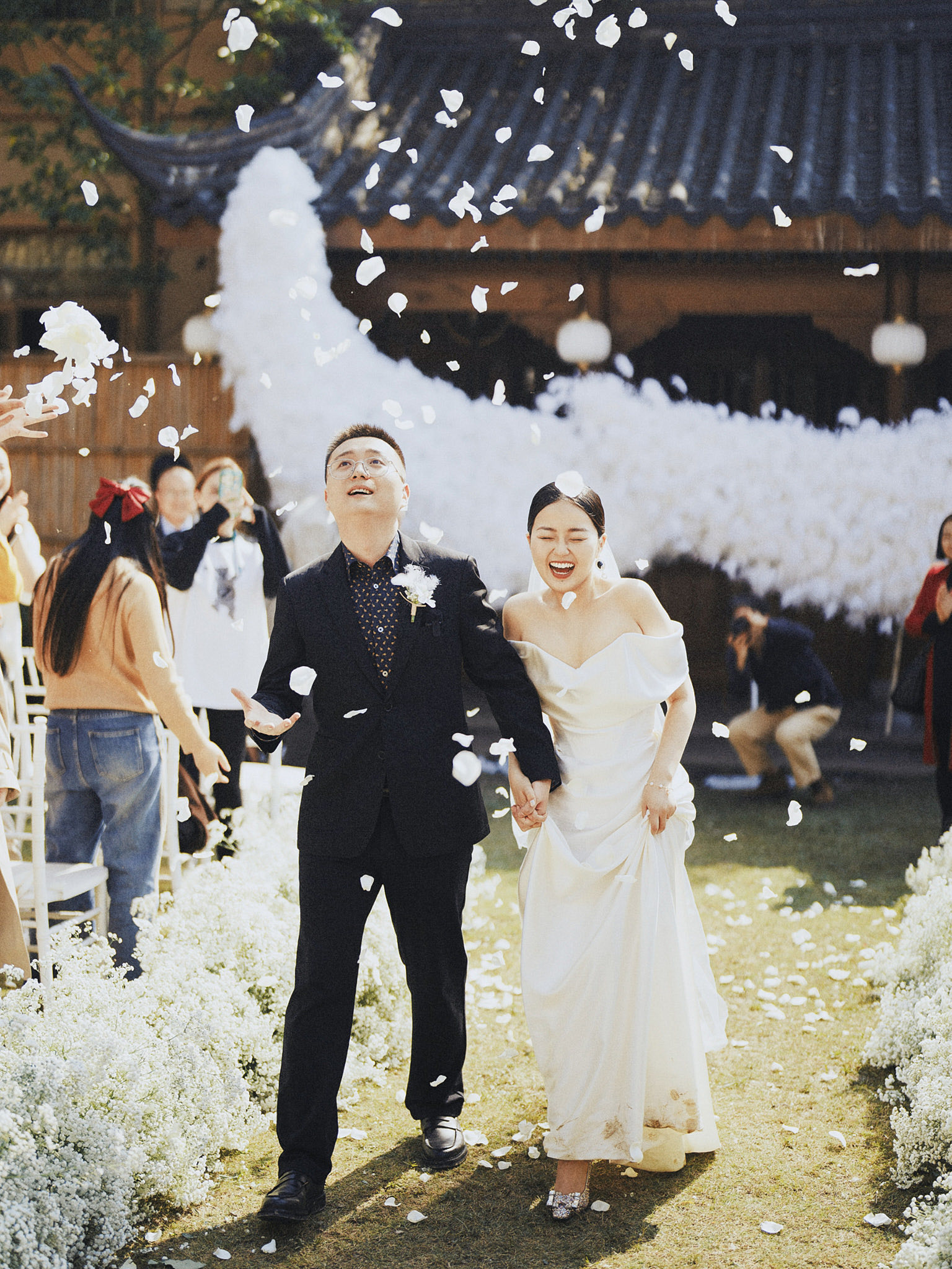 LULU 在大邑木莲庄婚礼现场的真实瞬间